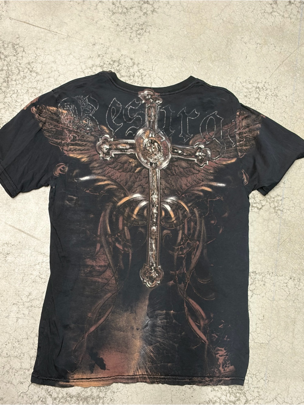 Resurge Cross All over Print Y2K Design Style Grunge Men’s Size M